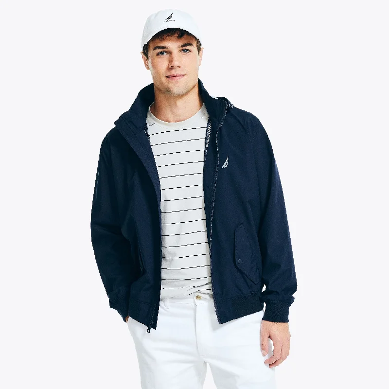 Men's golf jackets-Nautica Mens Rainbreaker Bomber Jacket