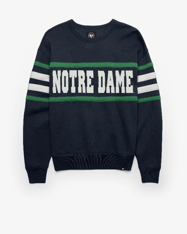 Men's hoodie casual style-NOTRE DAME FIGHTIN IRISH COACHES CORNER OVATION '47 LOWER EAST CREW