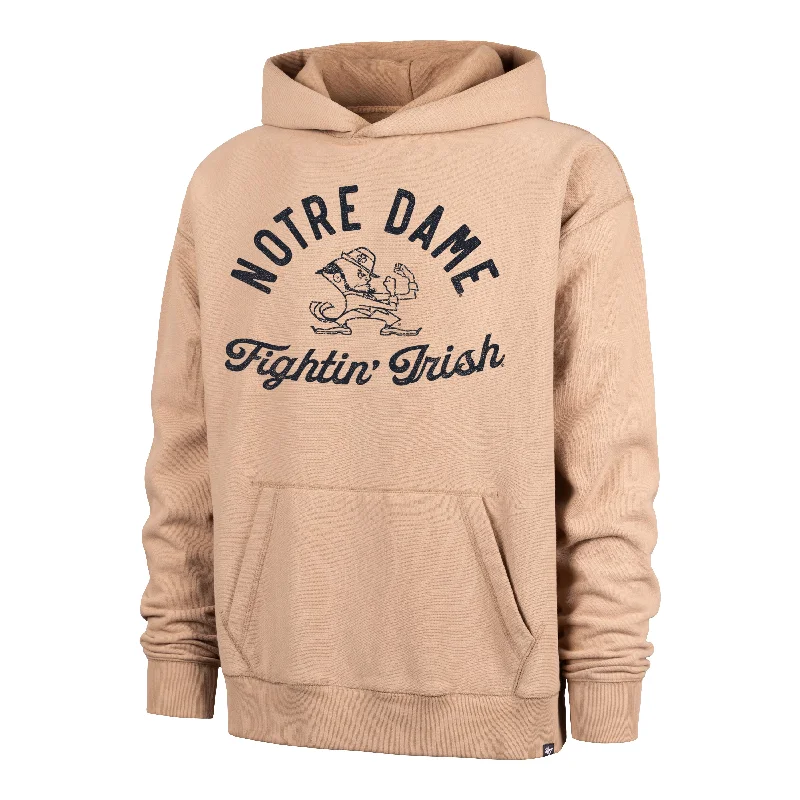 Men's hoodie pullover type-NOTRE DAME FIGHTIN IRISH DUSTED BOWLINE '47 FOUNDATION RIVER HOODIE