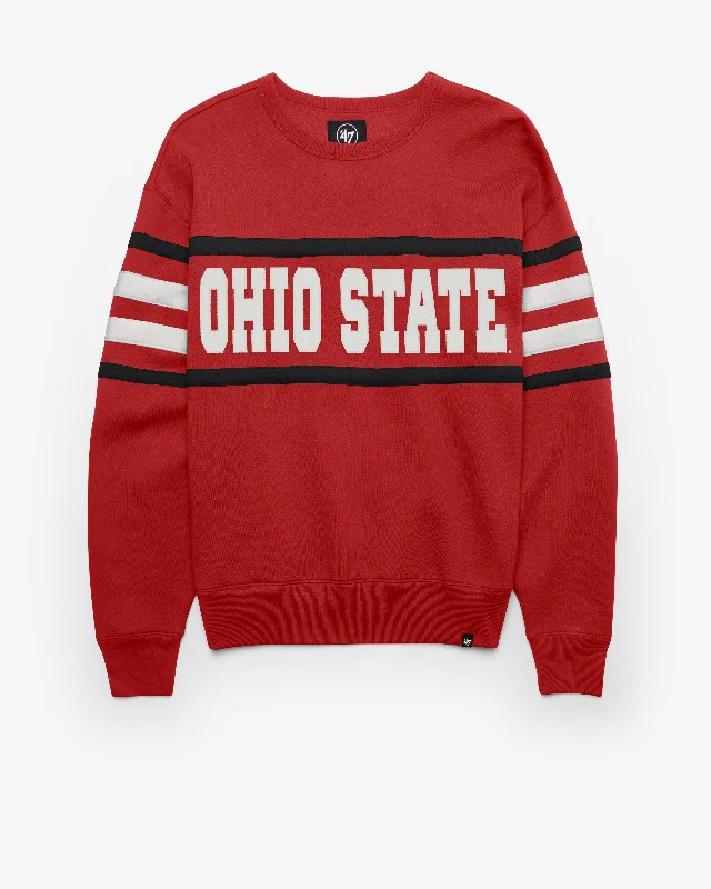 Men's hoodie sports edition-OHIO STATE BUCKEYES COACHES CORNER OVATION '47 LOWER EAST CREW