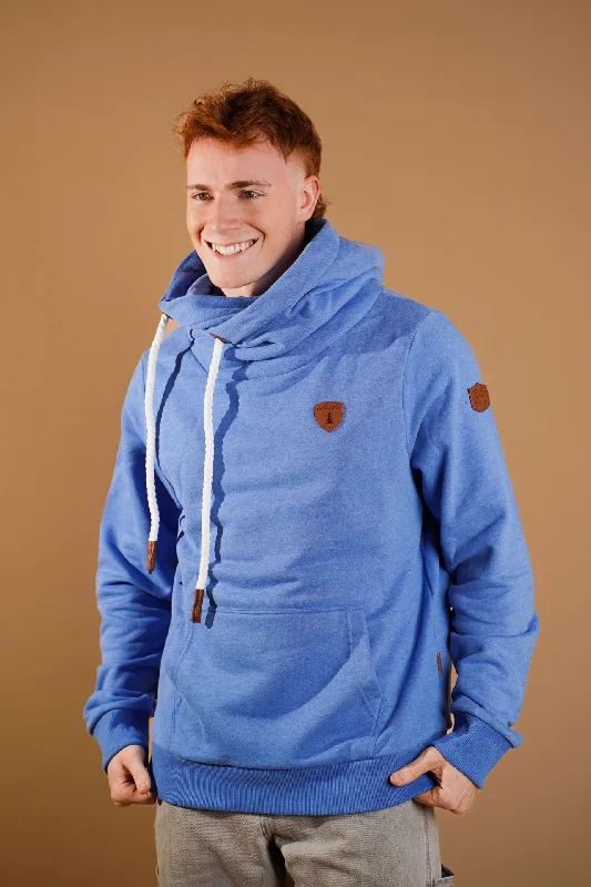 Men's hoodie for tennis-Olympus Strong Blue Hoodie