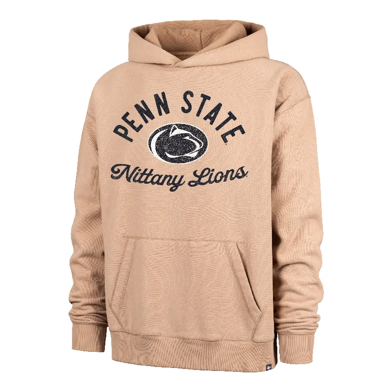 Men's hoodie with plaid design-PENN STATE NITTANY LIONS DUSTED BOWLINE '47 FOUNDATION RIVER HOODIE