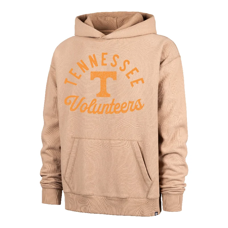 Men's hoodie with leather accents-TENNESSEE VOLUNTEERS DUSTED BOWLINE '47 FOUNDATION RIVER HOODIE