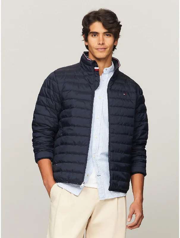 Men's eco-friendly jackets-Tommy Hilfiger Men's Recycled Packable Jacket