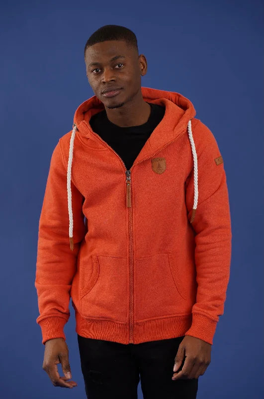 Men's hoodie for casual wear-Zeus Orange Hoodie