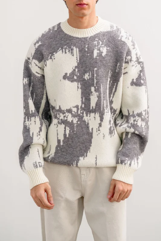 ABSTRACT PRINTED SWEATER