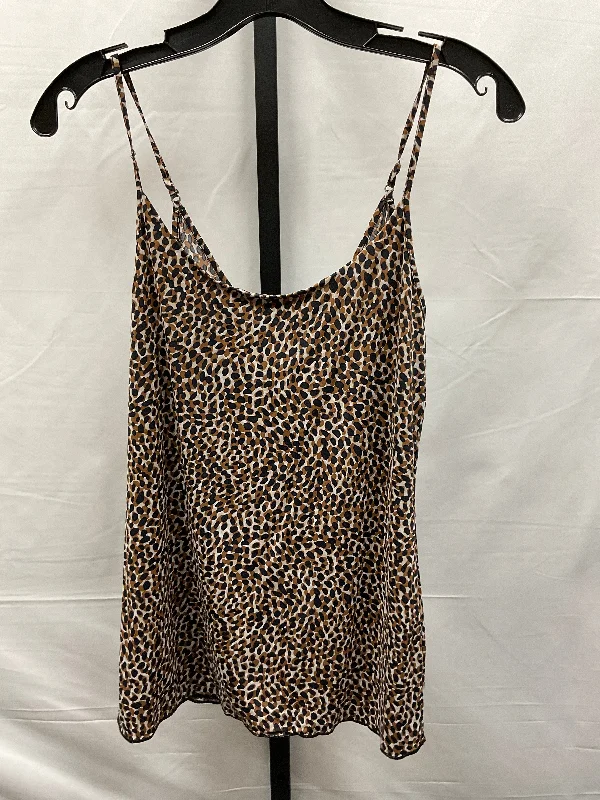 Men's short-sleeve sporty shirt-Animal Print Top Cami Jockey, Size M