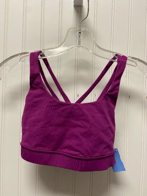 Men's short-sleeve urban gray shirt-Athletic Bra By Lululemon In Purple, Size: Xs