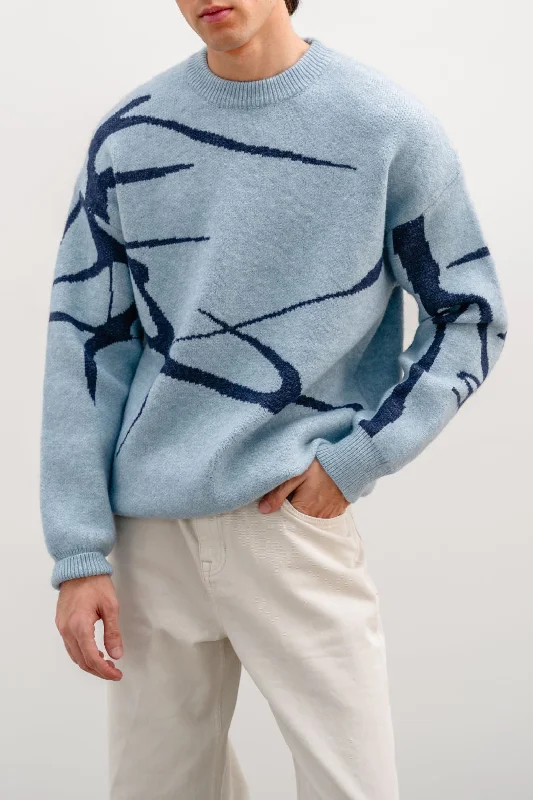 JACQUARD ABSTRACT SWEATER