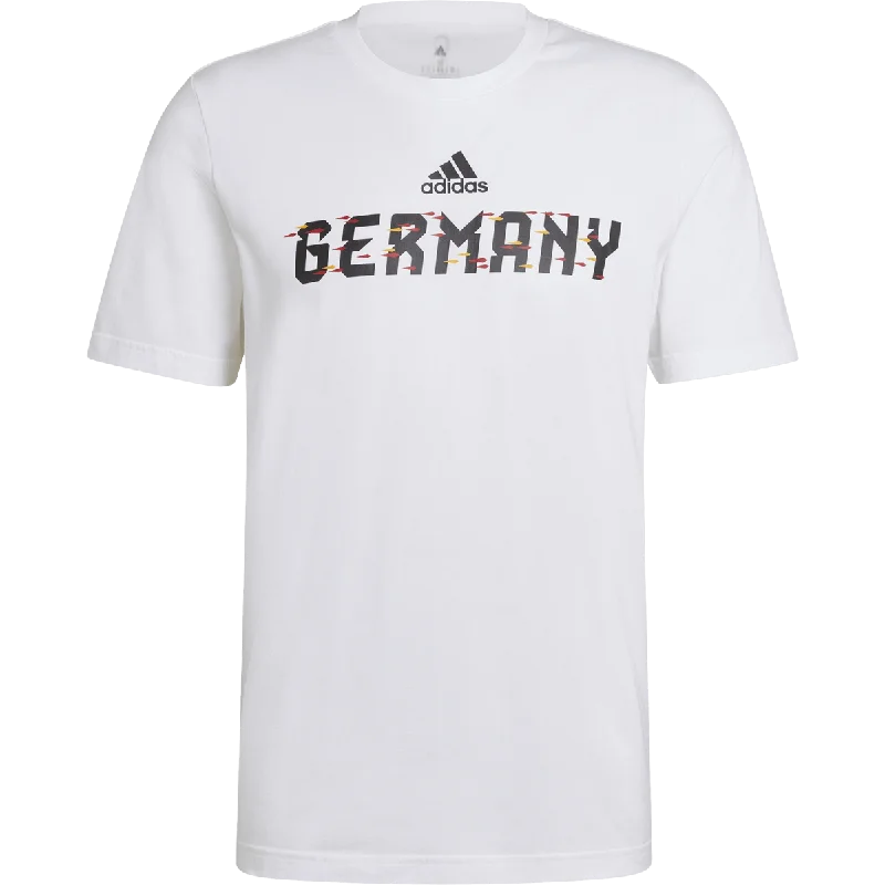 Men's short-sleeve synthetic workout shirt-Men's FIFA World Cup 2022 Germany Tee