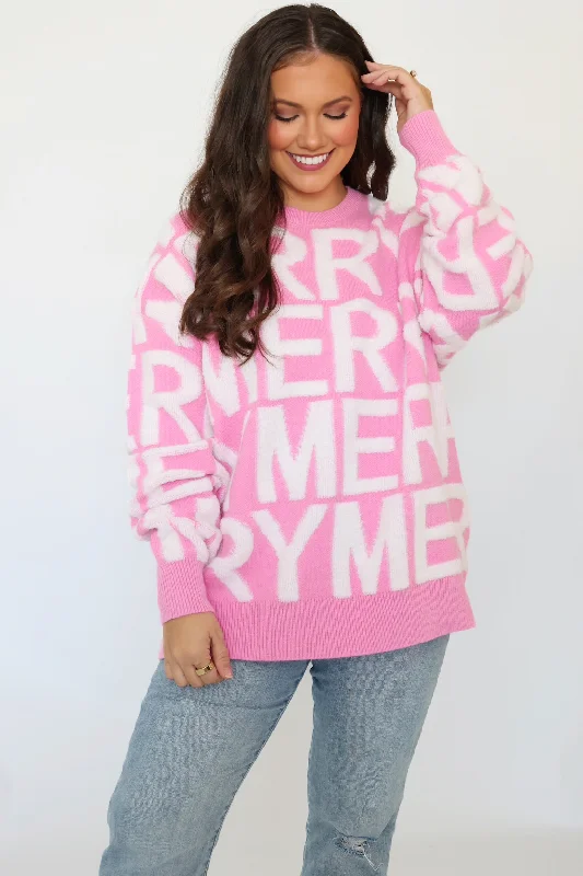 Merry All Over Sweater