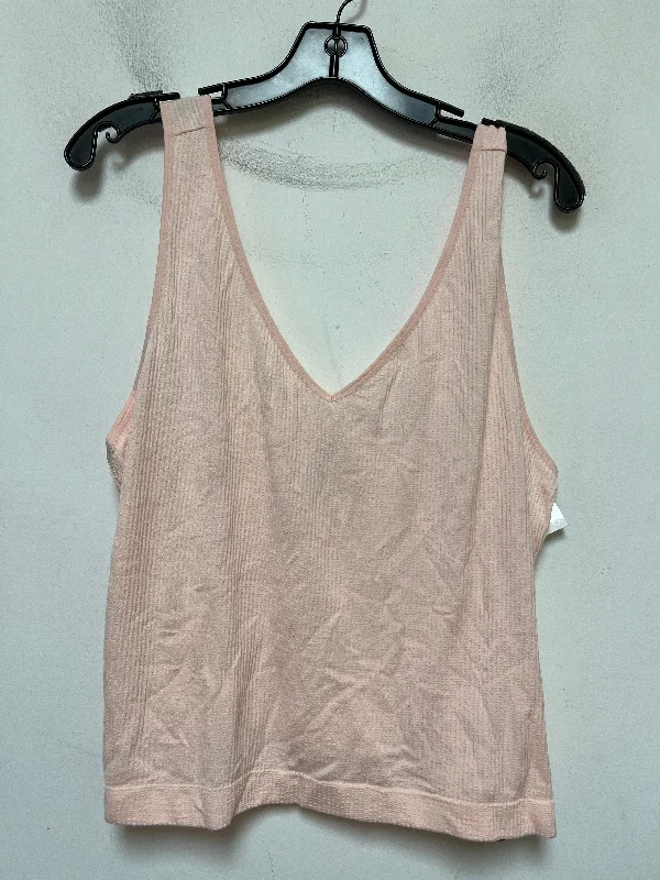 Men's short-sleeve casual blue tee-Pink Top Sleeveless Basic Old Navy, Size 4x