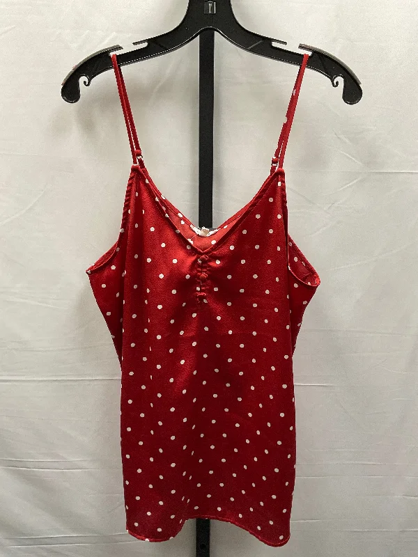 Men's short-sleeve bamboo breathable tee-Polkadot Pattern Top Cami Maurices, Size Xl