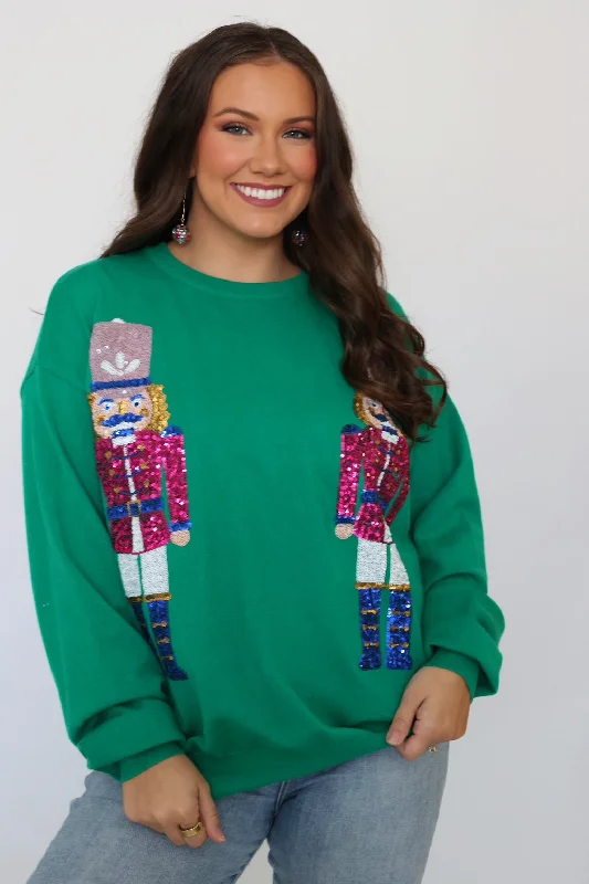 Sequin Nutcrackers Sweater