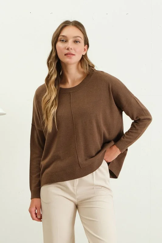 Irresistible Comfort Extended Shoulder Sweater