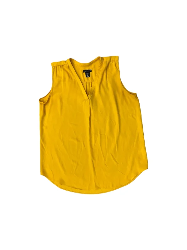 Men's short-sleeve party yellow tee-Yellow Top Sleeveless Willi Smith, Size Xl