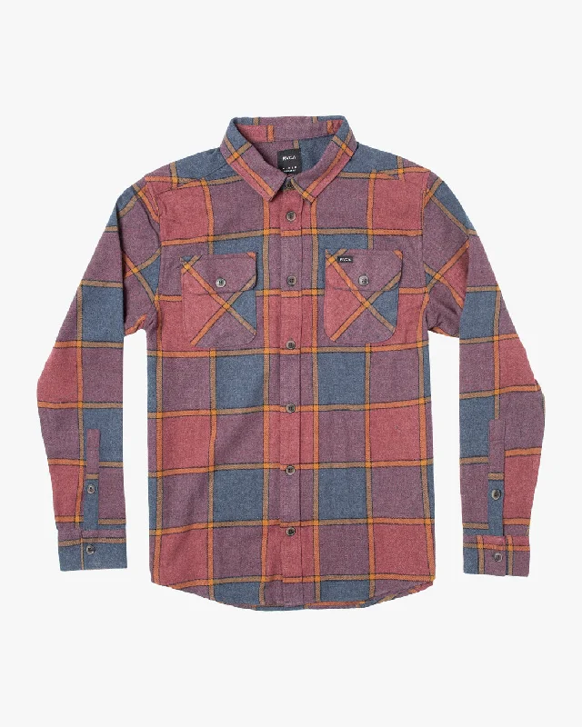 Boys That'll Work Long Sleeve Flannel Shirt - New Moody