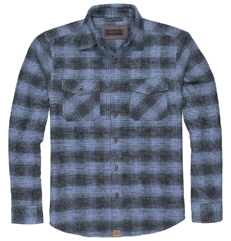 'Dakota Grizzly' Men's Briggs Flannel Button Down - Wave