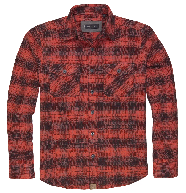 'Dakota Grizzly' Men's Briggs Flannel Button Down - Picante