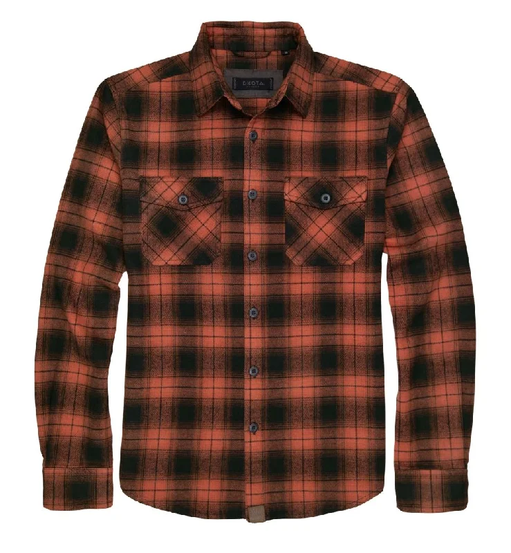 'Dakota Grizzly' Men's Briggs Flannel Button Down - Sockeye