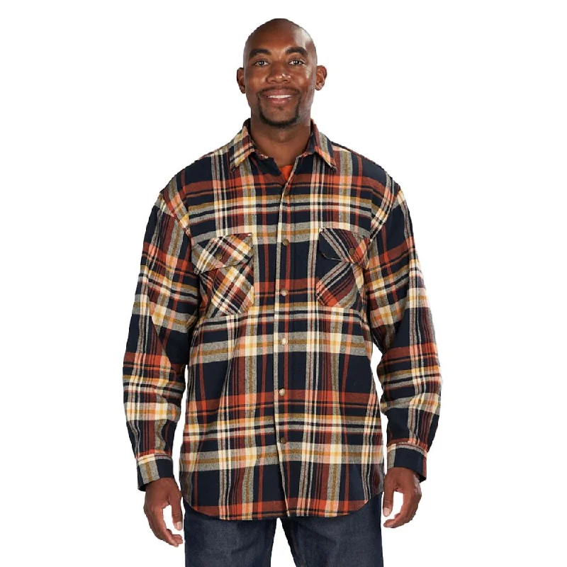 'KEY' Men's Fort Scott Plaid Flannel - Papaya Plaid