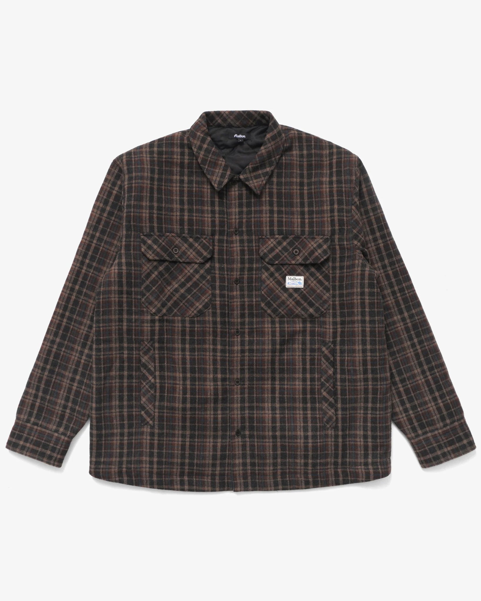 Malbon - Brown Colton Quilted Flannel