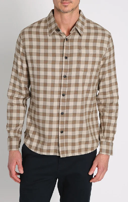 Manor 6oz Stretch One Pocket Flannel Shirt