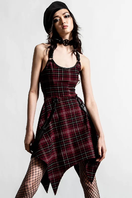 Rebellion Dress [BLOOD TARTAN] - Resurrect