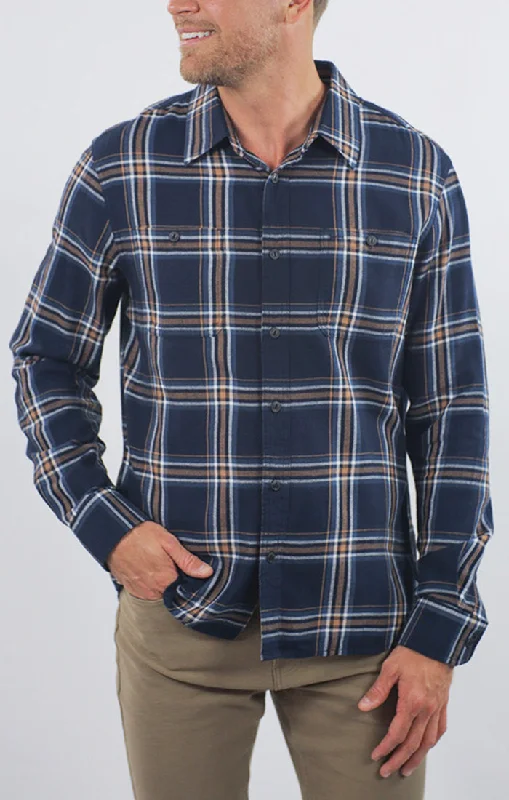 NAVY RYE PLAID