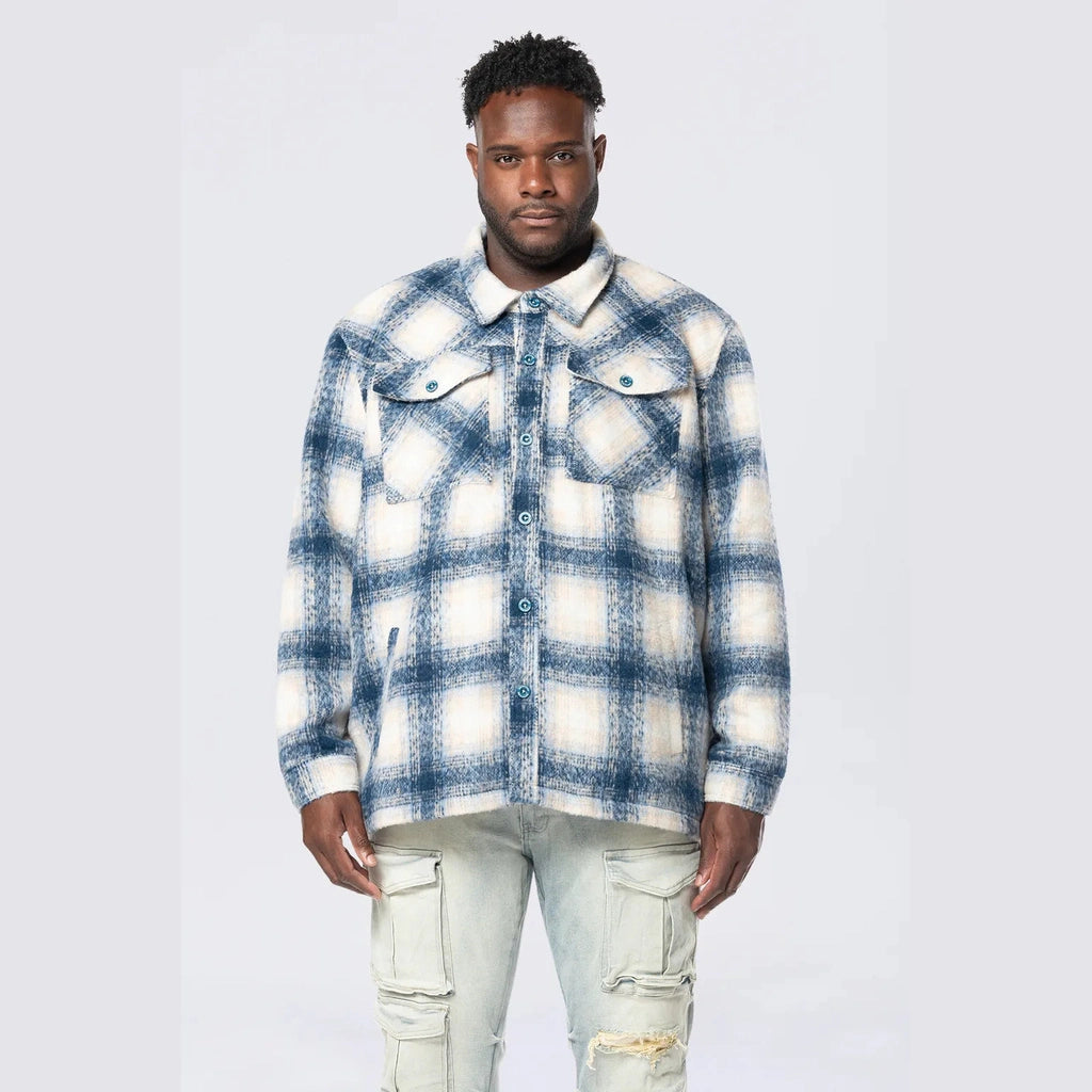 Big and Tall - Flannel Lined Overshirt - Oceana