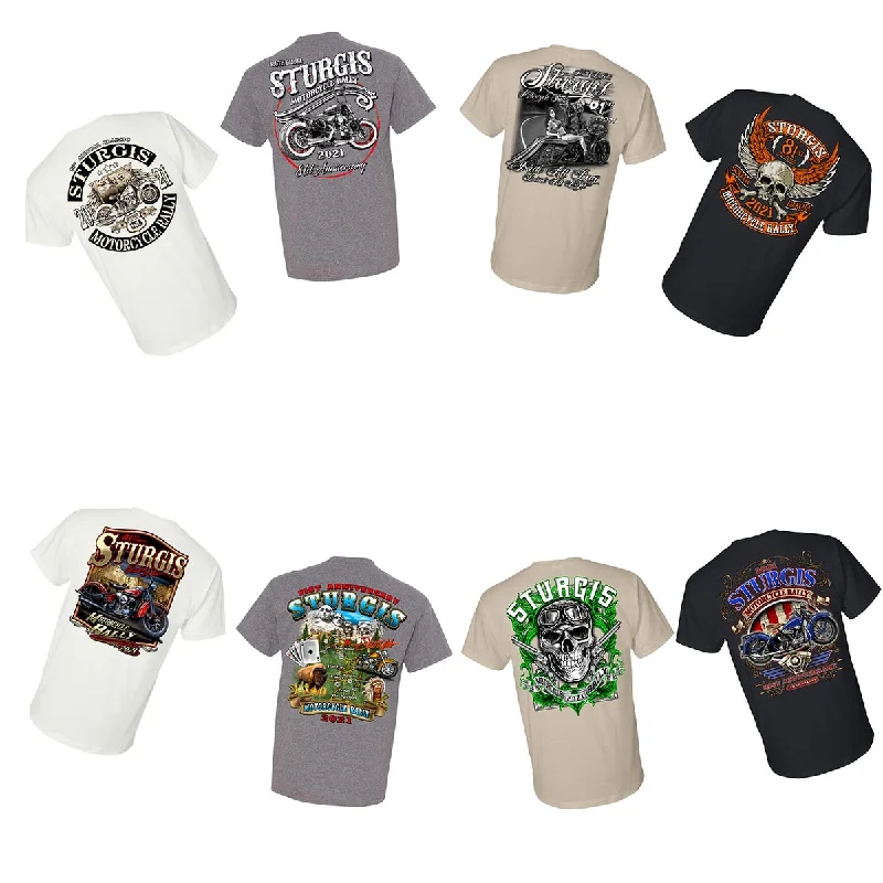 Men's short-sleeve mesh athletic top-Milwaukee Leather XS16008 Men’s 81st ‘Sturgis’ Assorted 4 for $30.00 T-Shirts