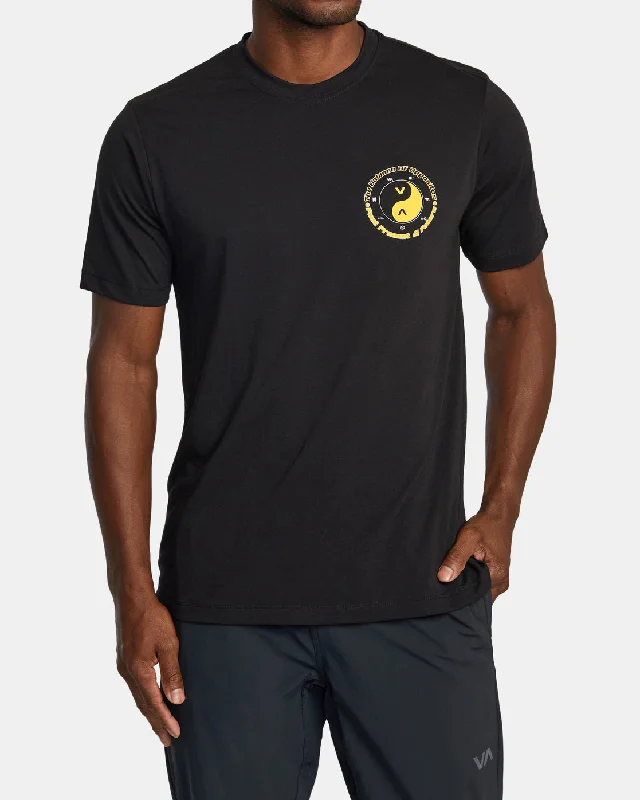 Men's short-sleeve white shirt-Circle Of Balance Tee - Black