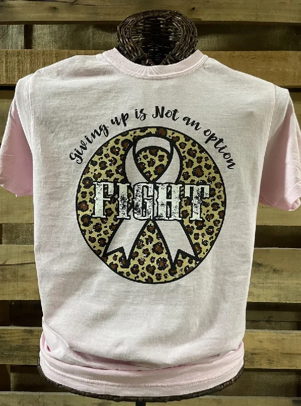 Men's short-sleeve synthetic workout shirt-Southern Chics Not An Option Cancer Comfort Colors T-Shirt