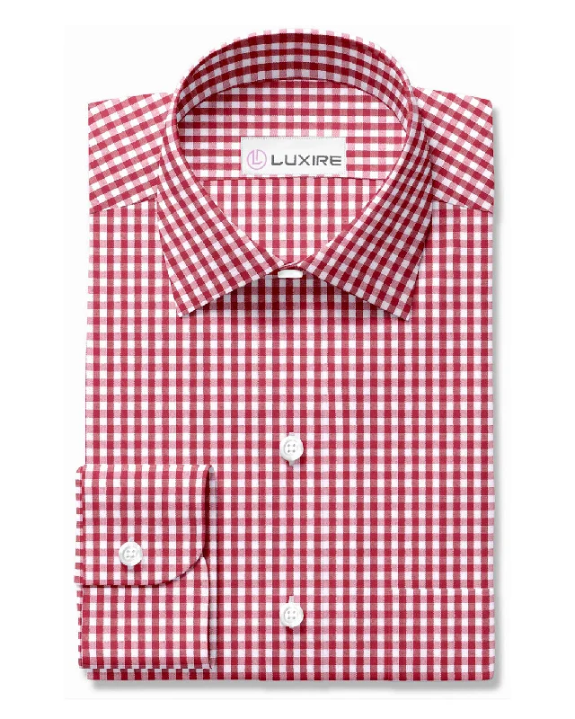 Red White Gingham Checks