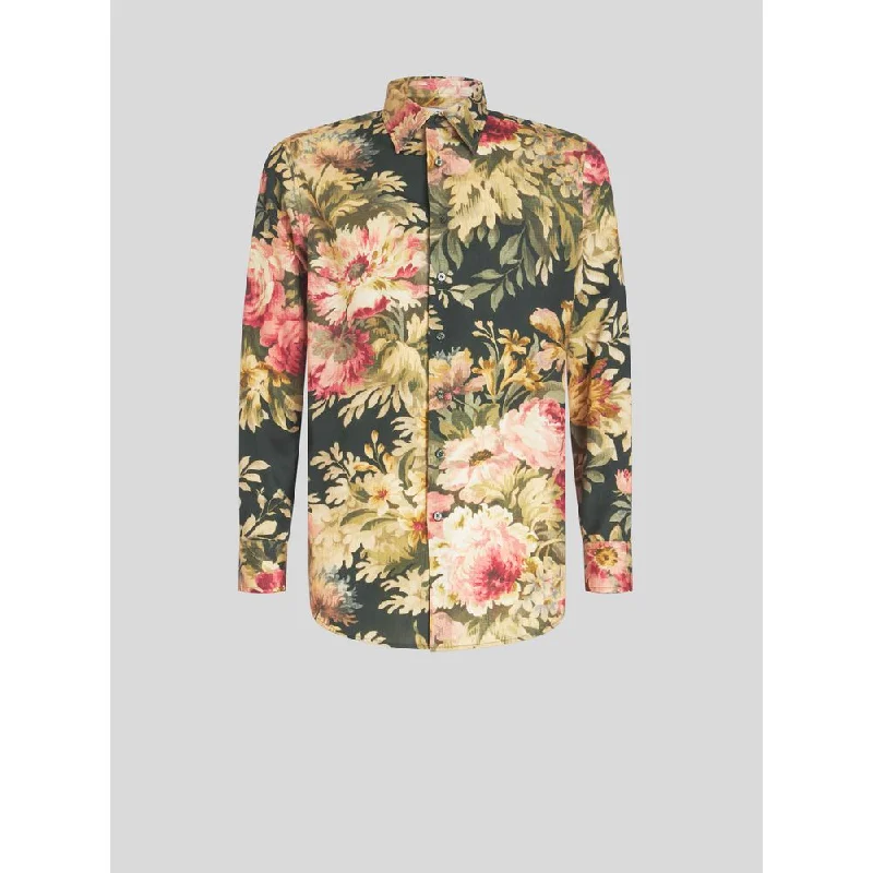 COTTON SHIRT WITH FLORAL PRINT