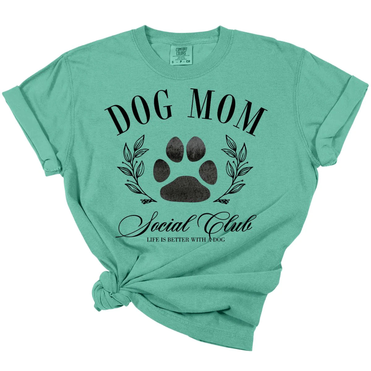 Men's short-sleeve stylish top-Dog Mom Social Club Tee *MADE TO ORDER*