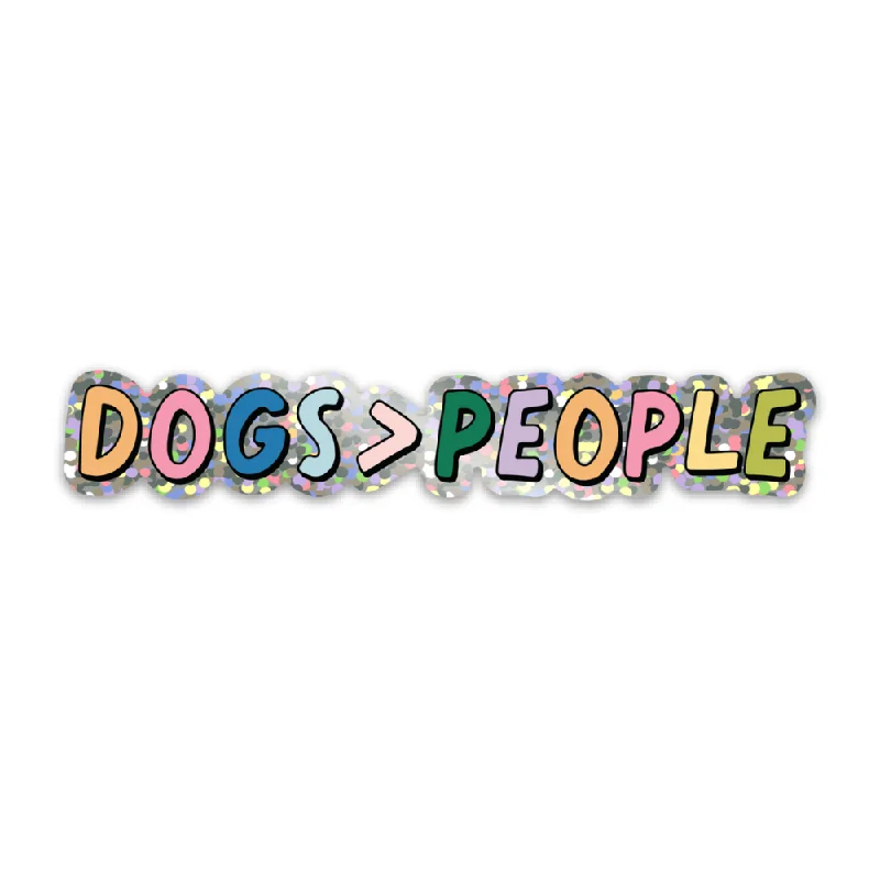 Men's short-sleeve urban tee-Dogs > People Vinyl Sticker *GLITTER*