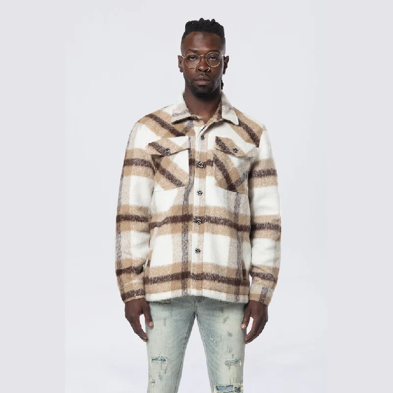 Flannel Lined Overshirt - Cassava