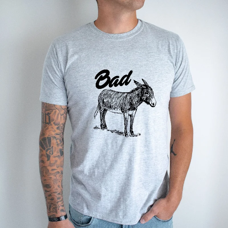 Men's short-sleeve green hiking shirt-Funny Badass Donkey TShirt *UNISEX FIT*