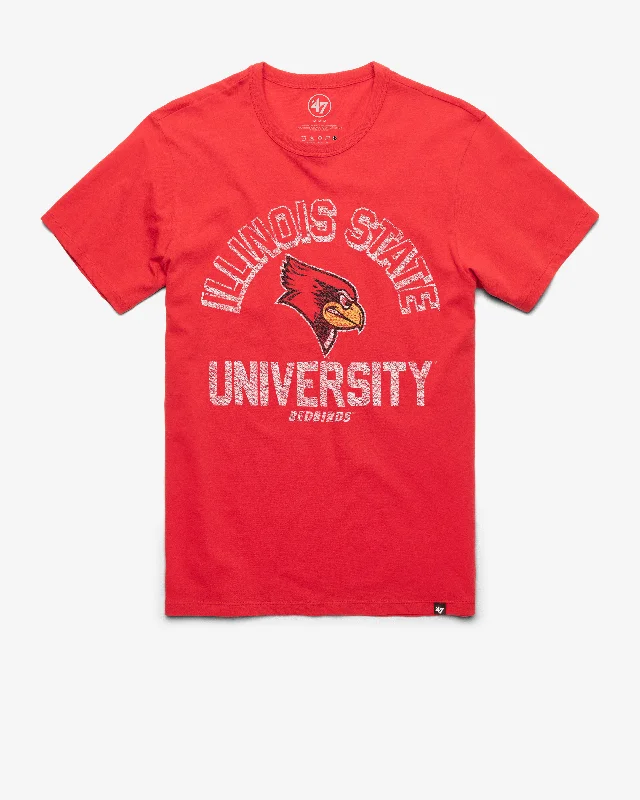 Men's short-sleeve surfing teal shirt-ILLINOIS STATE REDBIRDS RETROGRADE '47 FRANKLIN TEE