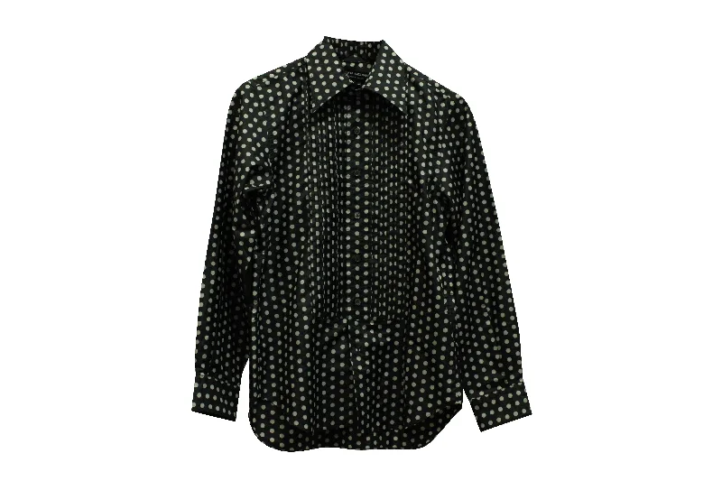 Junya Watanabe Polka Dot Print Button Down Shirt in Multicolor Polyester