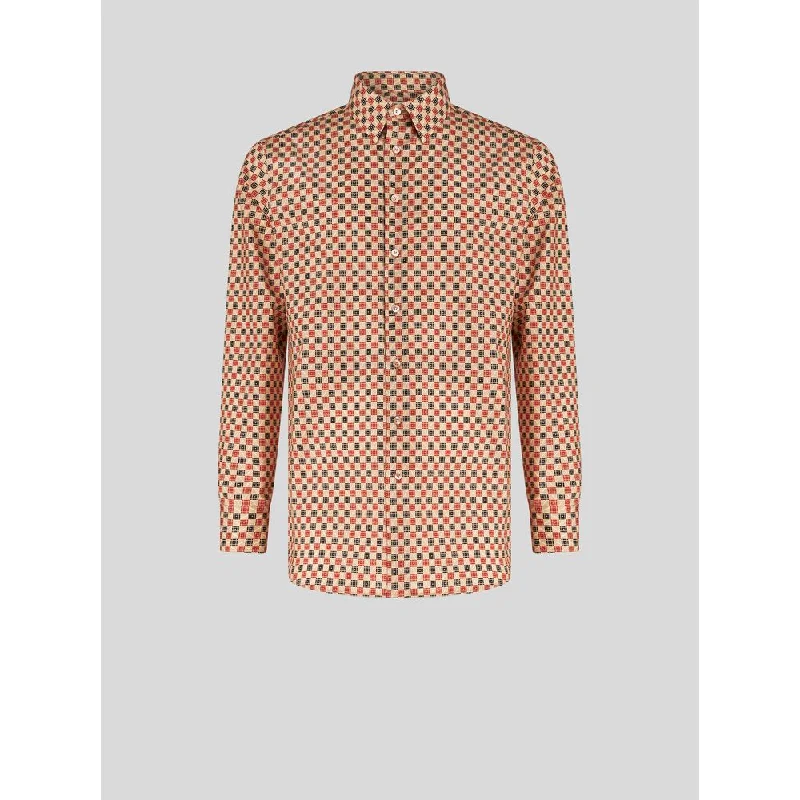 MICRO GEOMETRIC PATTERN SHIRT