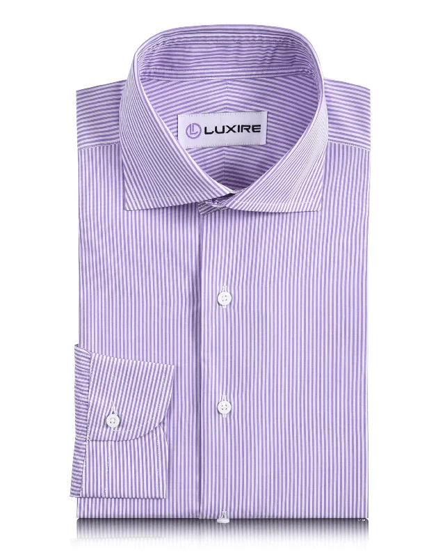 Monti Purple Dress Stripes Ice Shirt