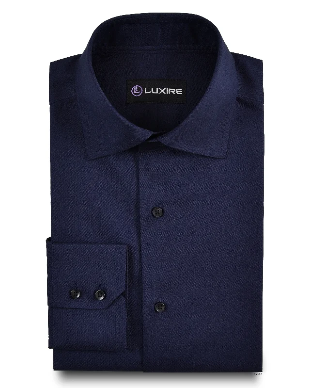 Navy Cotton Shirt