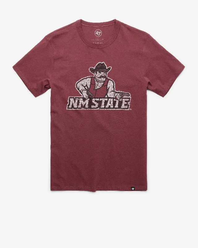 Men's short-sleeve navy athletic shirt-NEW MEXICO STATE AGGIES PREMIER '47 FRANKLIN TEE