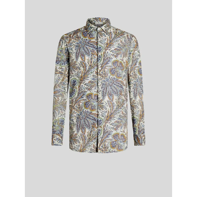 SHIRT WITH FOLIAGE PATTERN