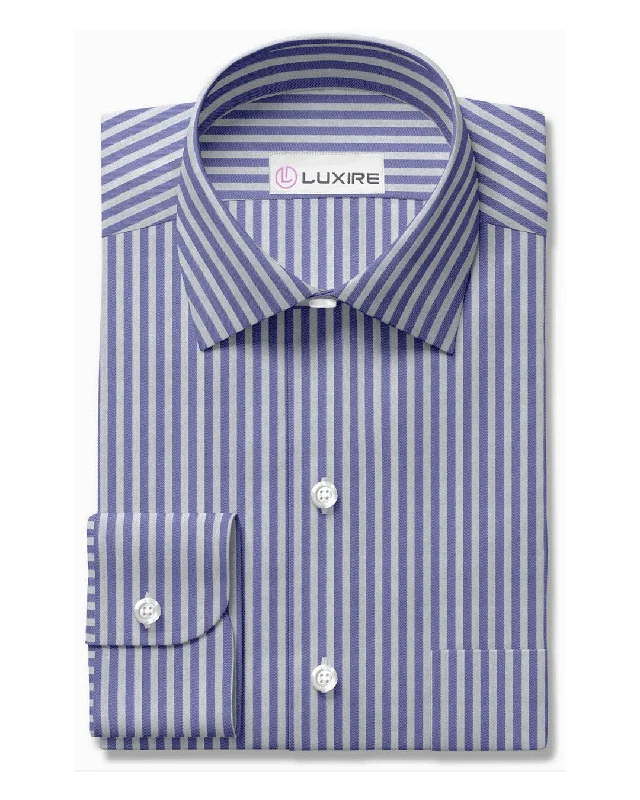 Zegna Soft Blue Candy Stripes