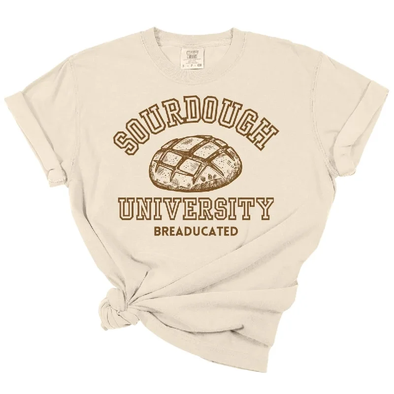 Men's short-sleeve striped shirt-Sourdough University Tee *MADE TO ORDER*