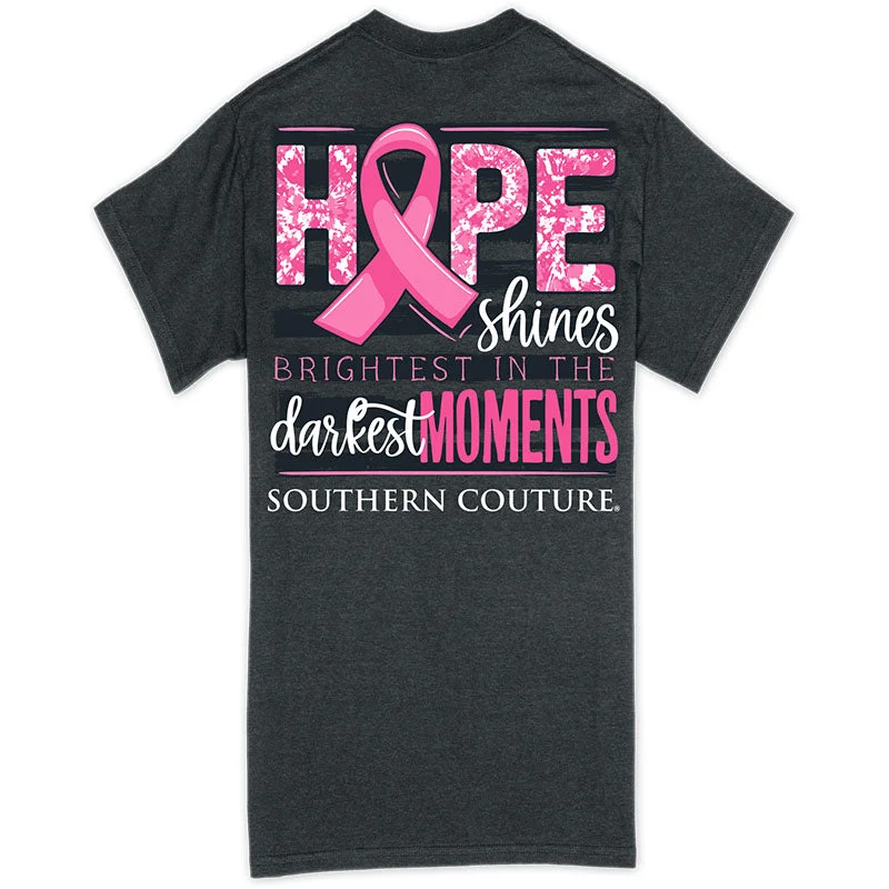 Men's short-sleeve stylish top-Southern Couture Classic Hope Shines Cancer T-Shirt