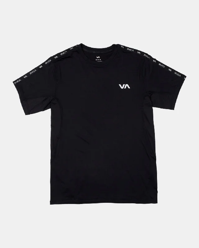 Men's short-sleeve gray casual top-Sport Vent Performance Tee - Black Black